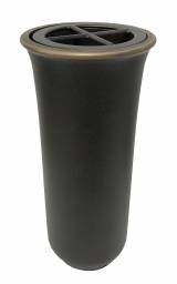 Gravstein 5213 Vase, bunnmontert - mørk bronse