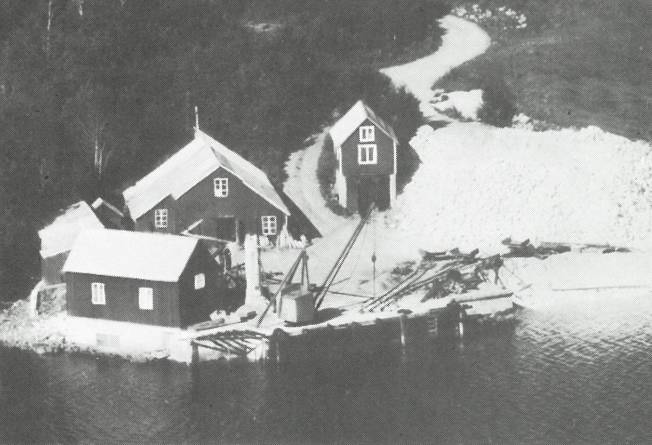 Nerlands Granittindustris lokaler i begynnelsen av 50 årene