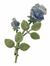 Gravstein 29351 Rose Blå - 18 cm